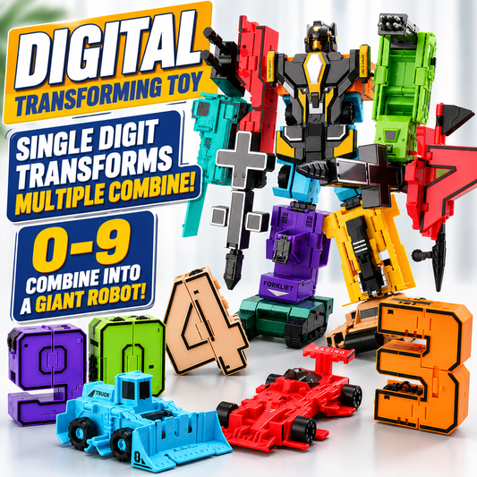 ZORIXO Transforming Number Robot Set